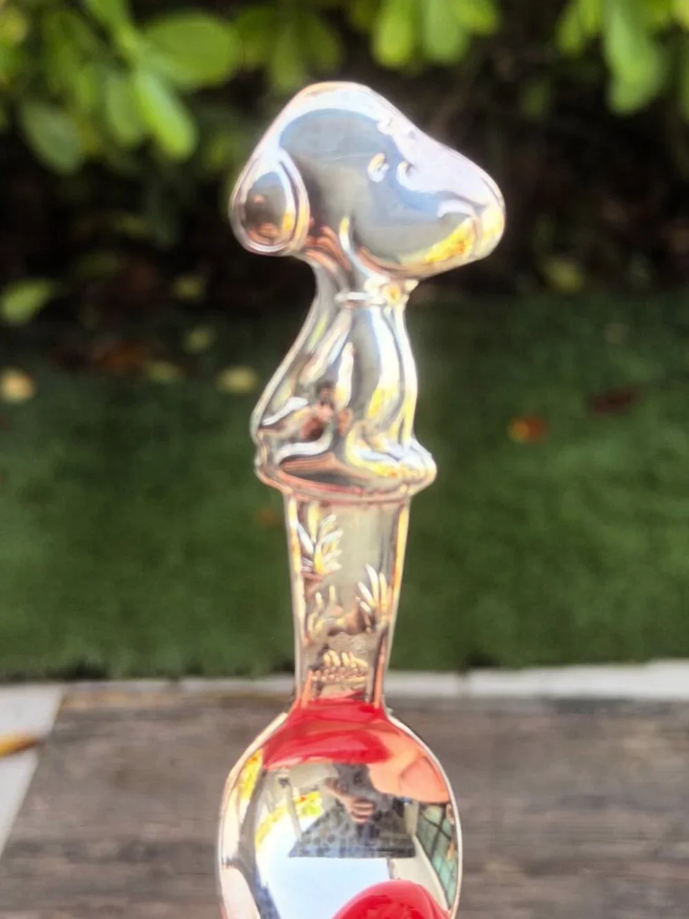 Vintage Lunt Silverplate Snoopy And Woodstock Baby Spoon & Fork Set Korea